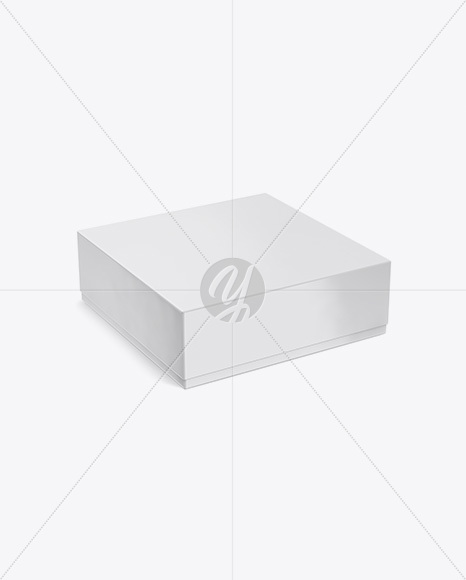 Glossy Paper Box Mockup PSD #3