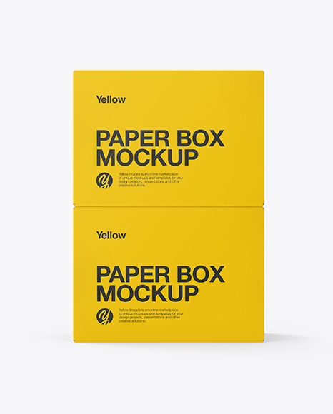 Two Paper Boxes Mockup 2 Two Paper Boxes Mockup