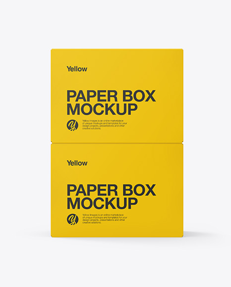 Two Paper Boxes Mockup