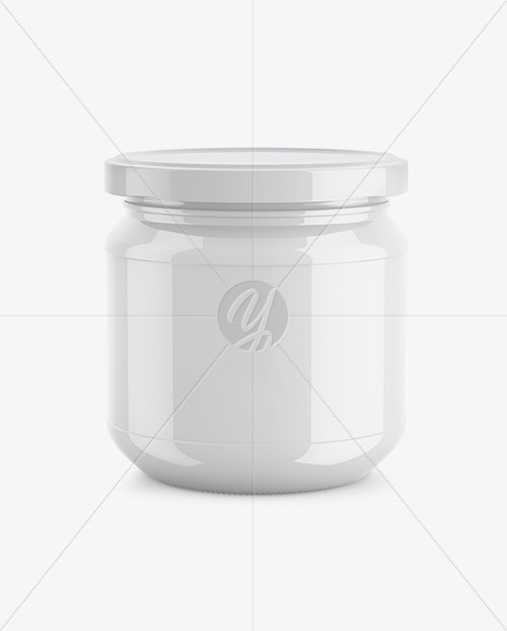 Glossy Jar Mockup PSD #3
