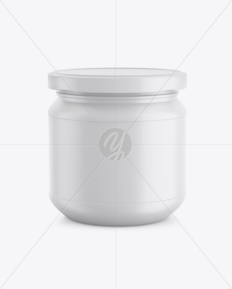 Matte Jar Mockup PSD #3