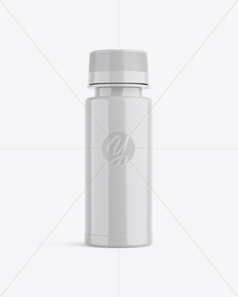 Glossy Plastic Bottle Mockup PSD #3