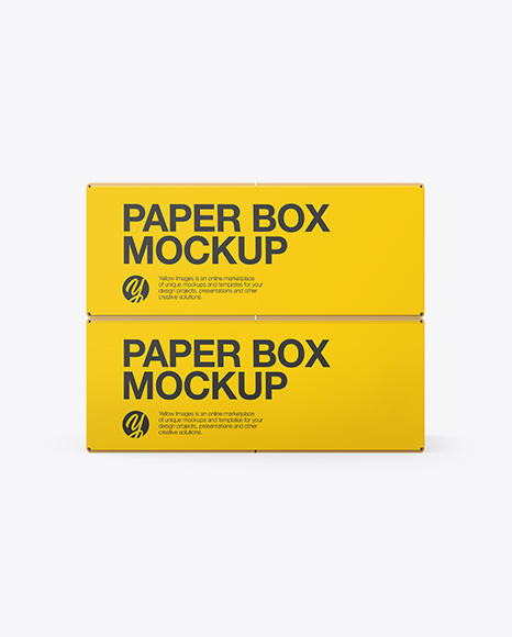 Two Paper Boxes Mockup PSD #2