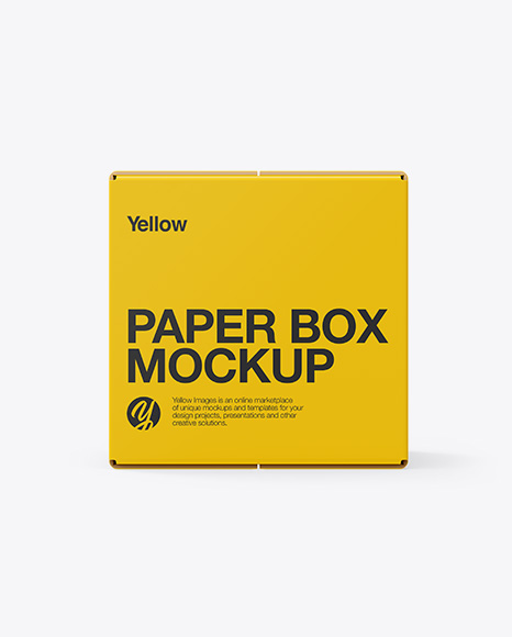 Paper Box Mockup