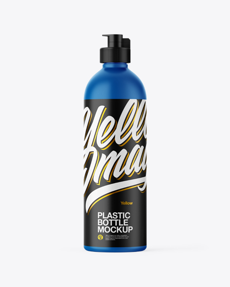 Matte Plastic Bottle Mockup