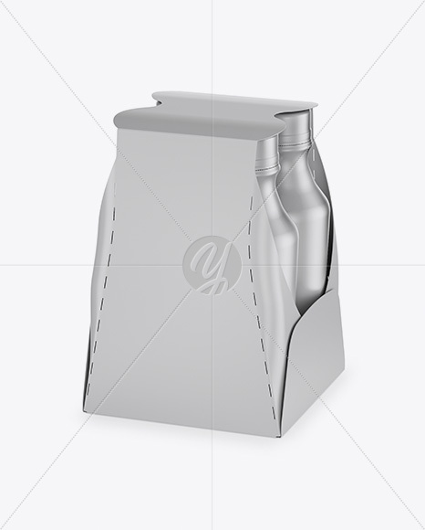 Download Matte Metallic 4 Pack Paper Carrier Mockup In Packaging Mockups On Yellow Images Object Mockups Yellowimages Mockups