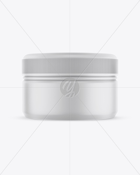 Matte Cosmetic Jar Mockup PSD #3