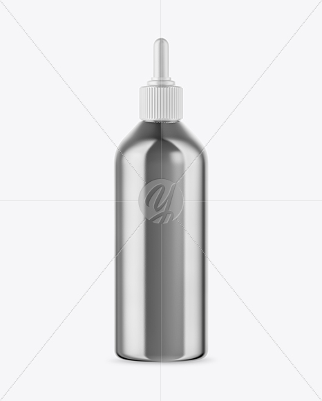 Metallic Dropper Bottle Mockup PSD #3