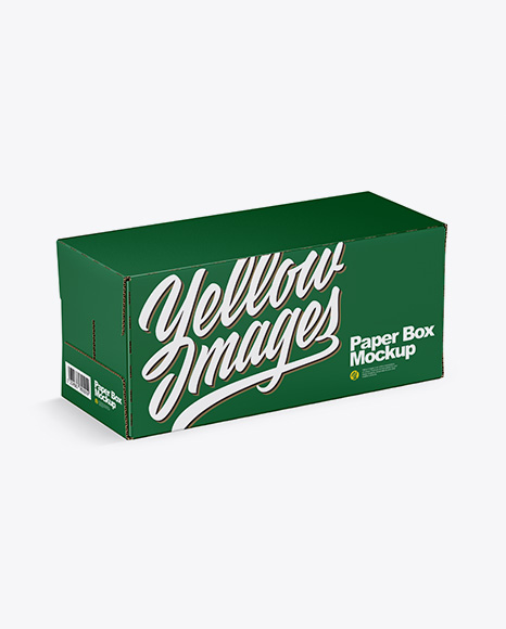 Matte Paper Box Mockup