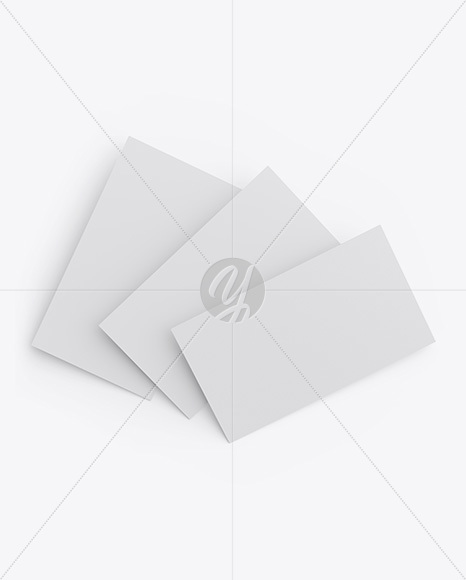 Three Textured Business Cards Mockup PSD #3