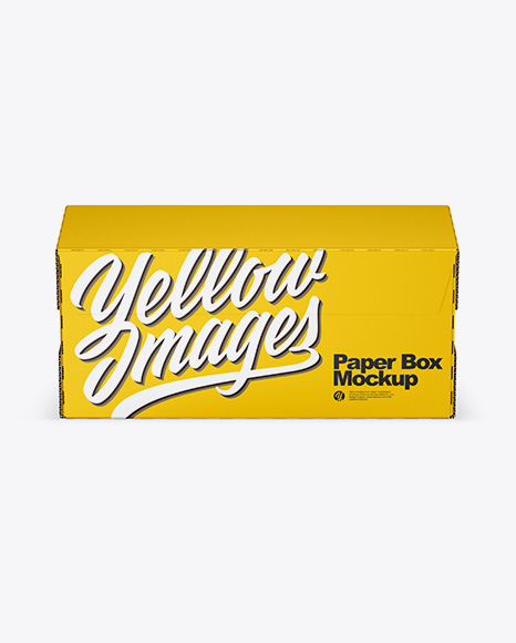 Glossy Paper Box Mockup PSD #4