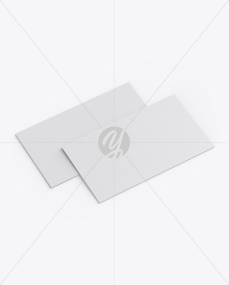 Two Textured Business Cards Mockup PSD #3