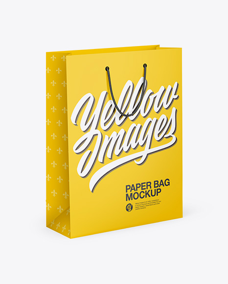 Download Matte Shopping Bag - Half Side View - Matte Shopping Bag ... Yellowimages Mockups