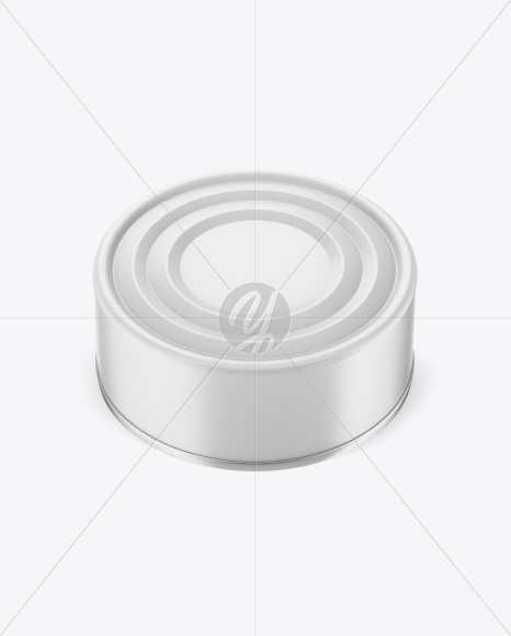 Matte Tin Can Mockup PSD #3