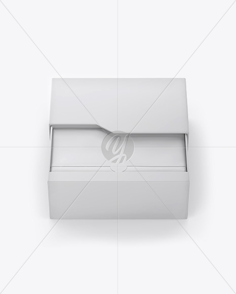 Opened Matte Box Mockup PSD #3