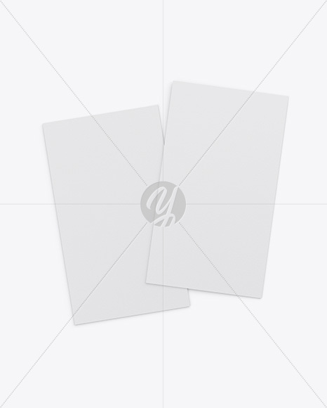 Two Textured Business Cards Mockup PSD #3