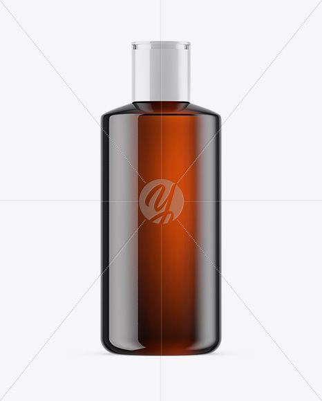 Amber Cosmetic Bottle Mockup PSD #3