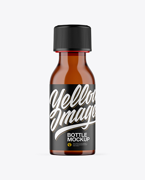 Amber Bottle Mockup