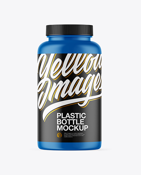 Matte Plastic Bottle Mockup