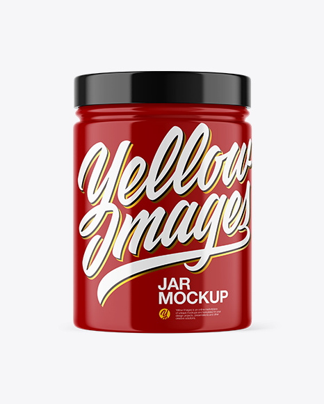 Glossy Jar Mockup