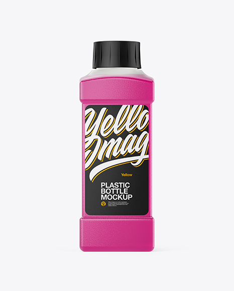 Clear Plastic Bottle Mockup
