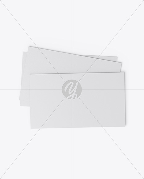 Three Textured Business Cards Mockup PSD #3