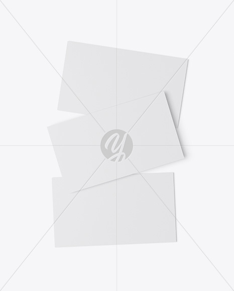 Three Textured Business Cards Mockup PSD #3