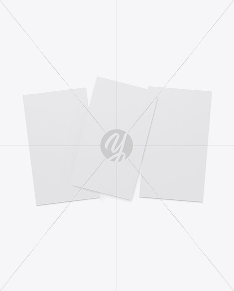 Three Textured Business Cards Mockup PSD #3