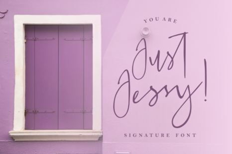 Just Jessy Signature Fonts