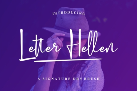 Letter Hellen Signature Fonts