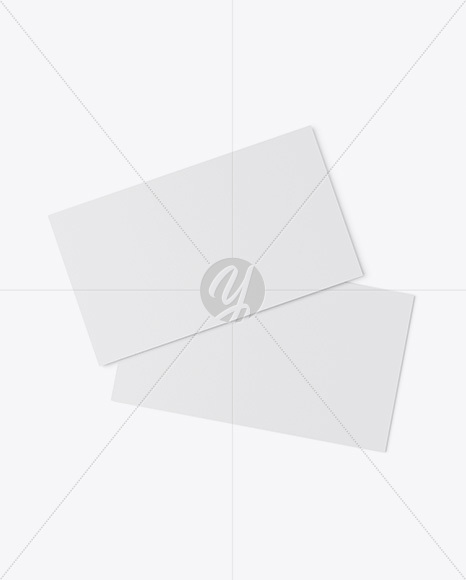 Two Textured Business Cards Mockup PSD #3