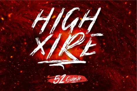 High Xire Brush Fonts [EXTRA 52 SWASH]