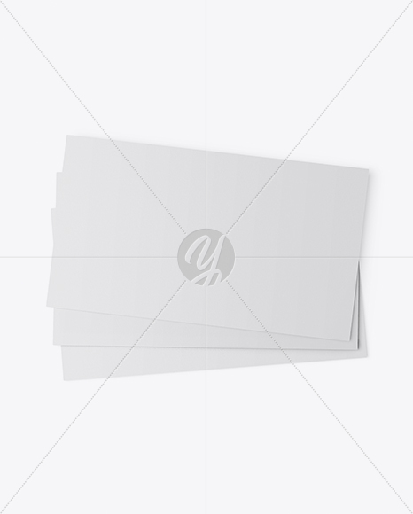 Three Textured Business Cards Mockup PSD #3