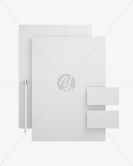 2 Textured Paper Pieces And 2 Business Cards Mockup PSD #3