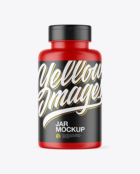 Matte Plastic Jar Mockup