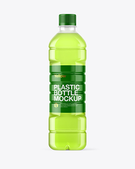 Clear Plastic Bottle Mockup