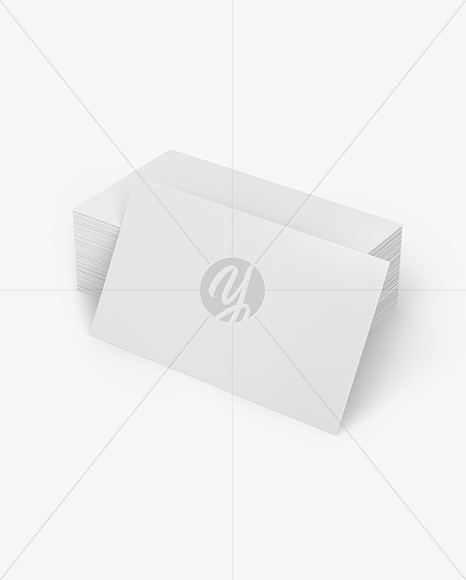 Stack of Business Cards Mockup PSD #3