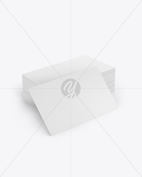 Stack of Business Cards Mockup PSD #3