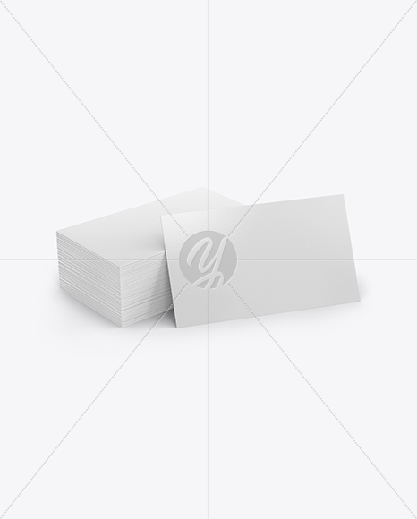 Stack of Business Cards Mockup PSD #3