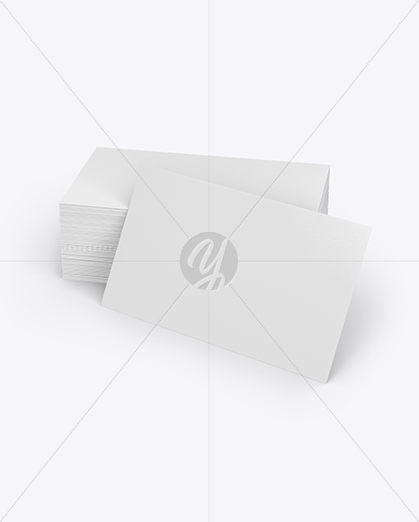 Stack of Business Cards Mockup PSD #3