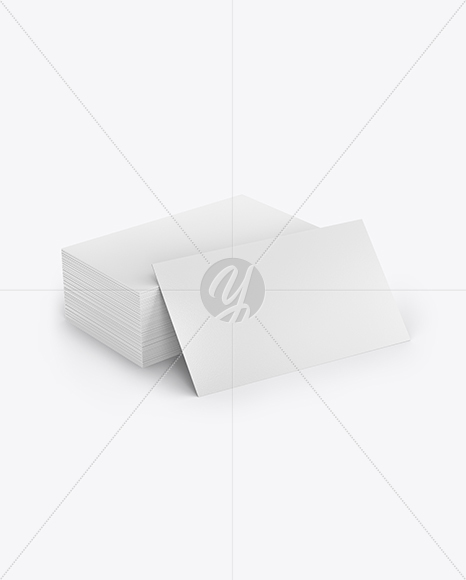 Stack of Business Cards Mockup PSD #3