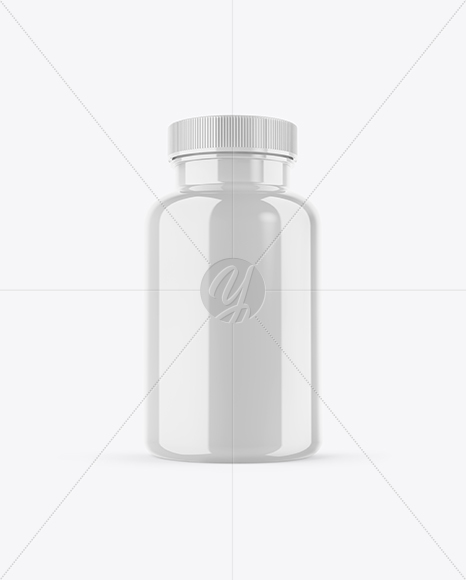 Download Free Glossy Pills Bottle Mockup In Bottle Mockups On Yellow Images PSD Mockup Template