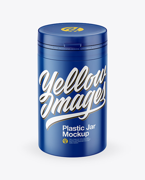 Plastic Jar Mockup In Jar Mockups On Yellow Images Object Mockups