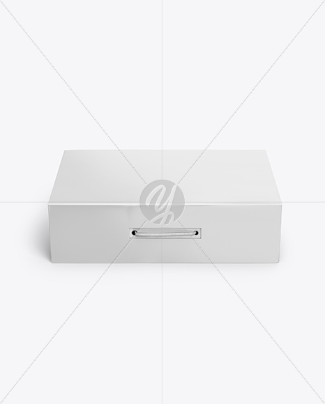 Glossy Paper Box Mockup PSD #3