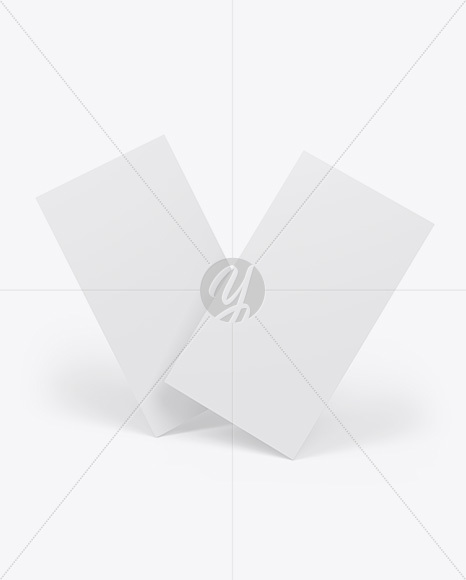 Two Textured Business Cards Mockup PSD #3