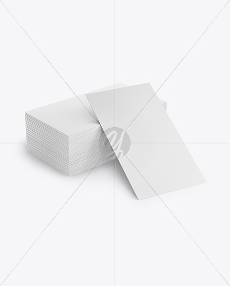 Stack Of Business Cards Mockup In Stationery Mockups On Yellow Images Object Mockups