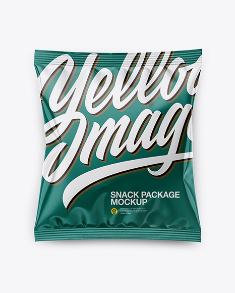 Glossy Snack Package Mockup