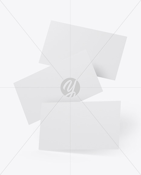 Three Textured Business Cards Mockup PSD #3