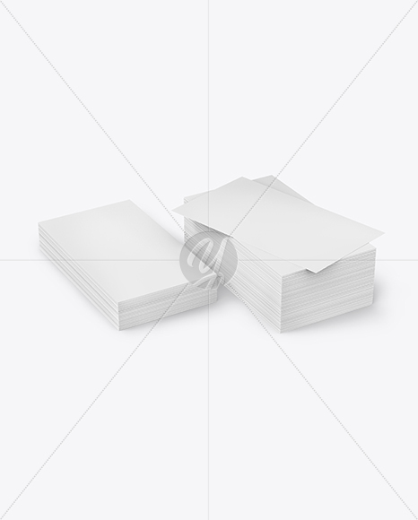Stack of Business Cards Mockup PSD #3