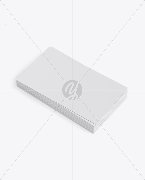 Stack of Business Cards Mockup PSD #3